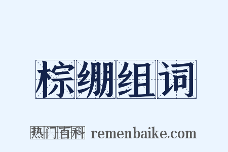 棕绷组词是什么意思的图片